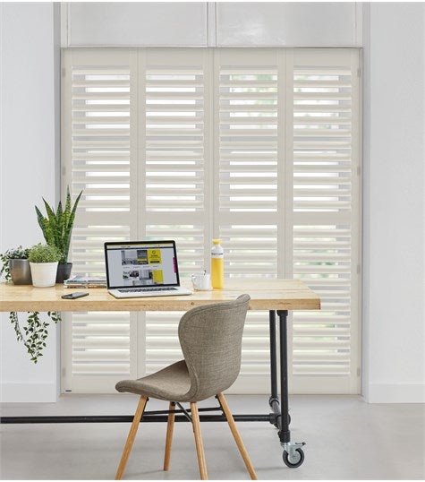Woodlore Plus - Full Height Shutter 76mm - Sea Mist WP032
